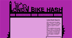 Desktop Screenshot of londonbikehash.com